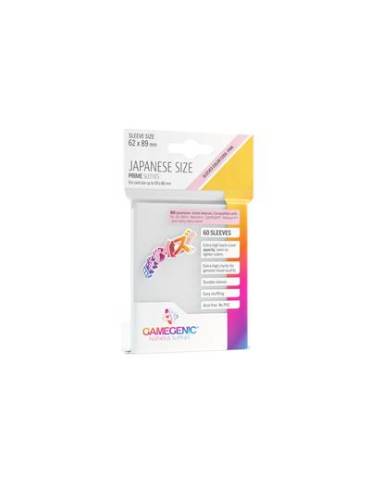 60 prime sleeves japanese gamegenic format – White
