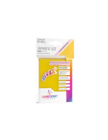 60 prime sleeves format japonais gamegenic – Jaune