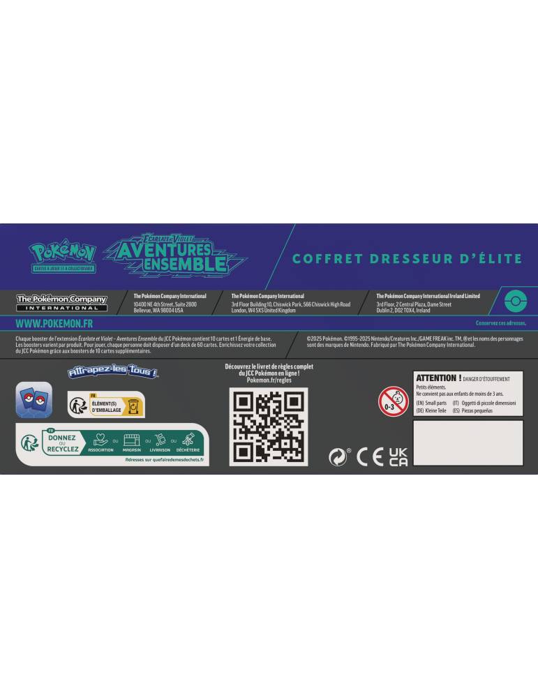 EV9 aventure ensemble ETB coffret dresseur élite POKEMON JCC
