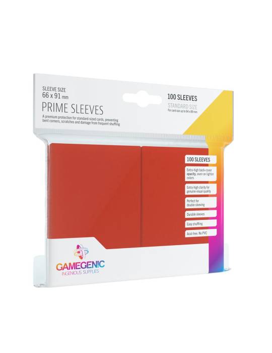 100 prime sleeves taille standard gamegenic