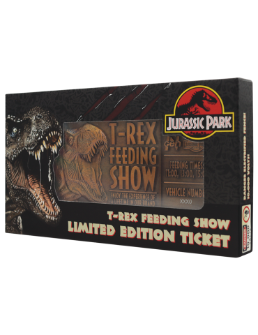 Ticket "feeding show" T-rex jurassic Park Fanattik