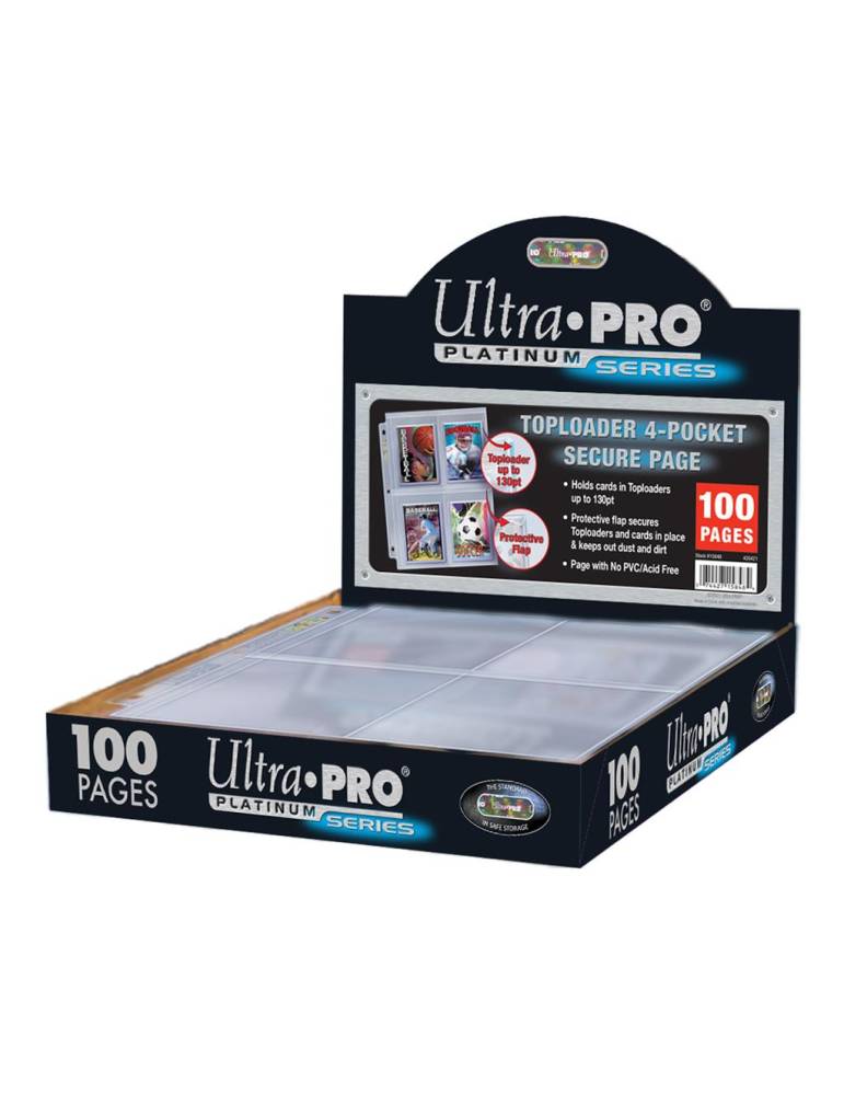 100 pages 4 pochettes pour toploader platinium ULTRA PRO