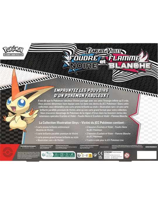 Collection Illustration Victini Écarlate et Violet - EV 10.5 Foudre Noire et Flamme Blanche