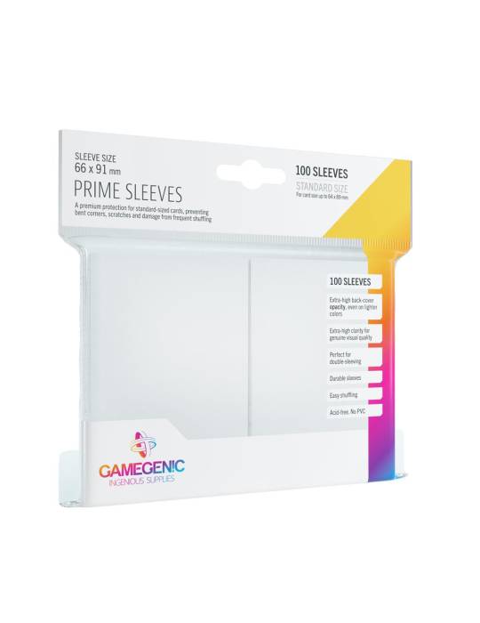 100 prime sleeves taille standard gamegenic