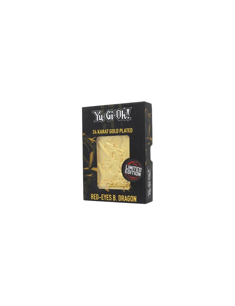 24K Gold Plated Red Eyes Black Dragon Limited Edition Yu-Gi-Oh Fanattik Fanattik - 1