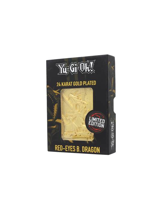 24K Gold Plated Red Eyes Black Dragon Limited Edition Yu-Gi-Oh Fanattik Fanattik - 1