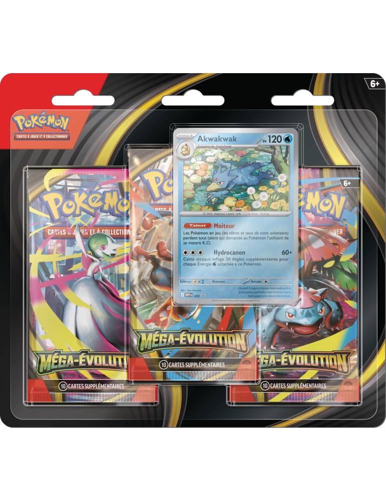ME01 mega evolution tripack psykokwak Akwakwak Pokemon JCC