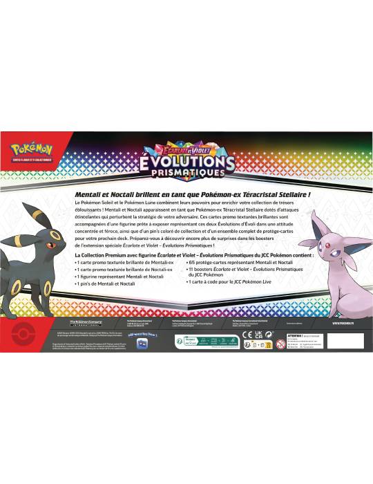 EV8.5 evolutions prismatiques Collection premium avec figurine noctali mentali