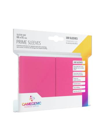 100 prime sleeves standaard formaat gamegenic – Roze
