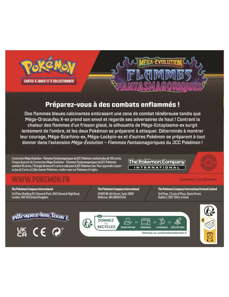 Méga-Évolution - Pack de 36 Boosters ME02 Flammes Fantasmagoriques