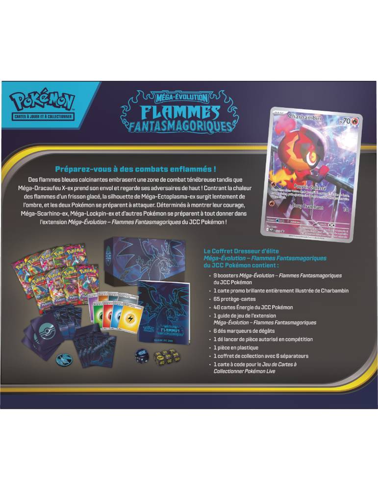 Méga-Évolution - Coffret Dresseur d'Élite ME02 ETB Flammes Fantasmagoriques
