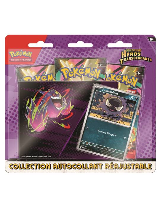 Collection autocollant réajustable tripack Méga-Évolution - ME2.5 Héros Transcendants (1x boîte aléatoire)