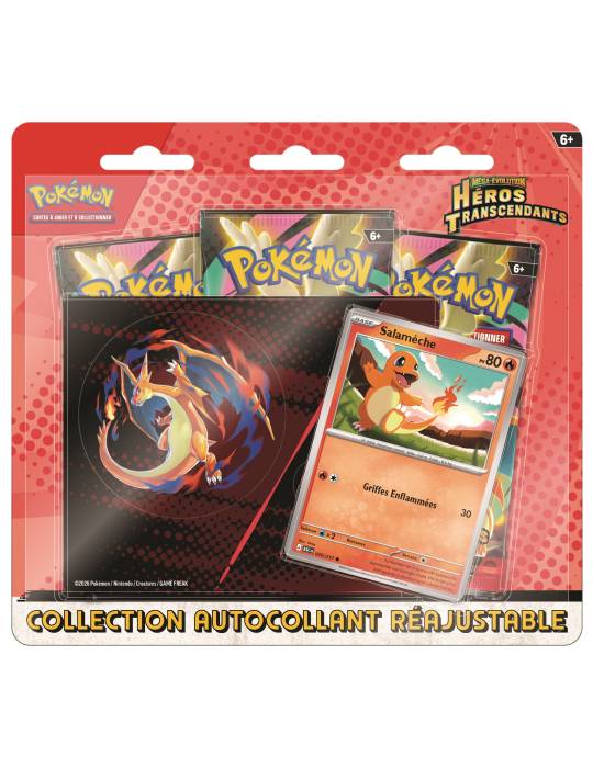 Collection autocollant réajustable Méga-Évolution - ME2.5 Héros Transcendants (1x boîte aléatoire)