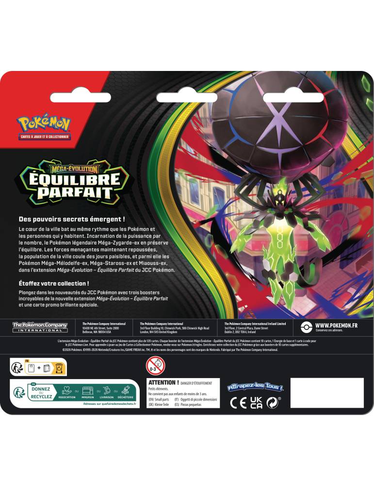 Pack de 3 Boosters Méga-Évolution - ME03 Équilibre Parfait Germignon