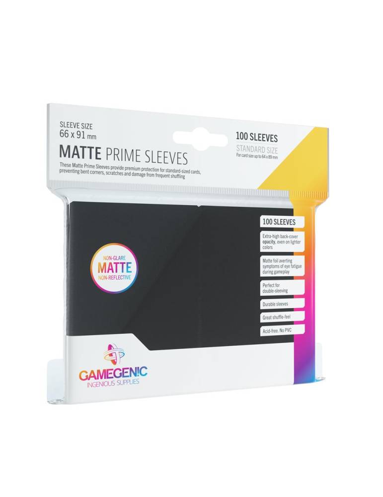 100 prime sleeves matte standard size gamegenic