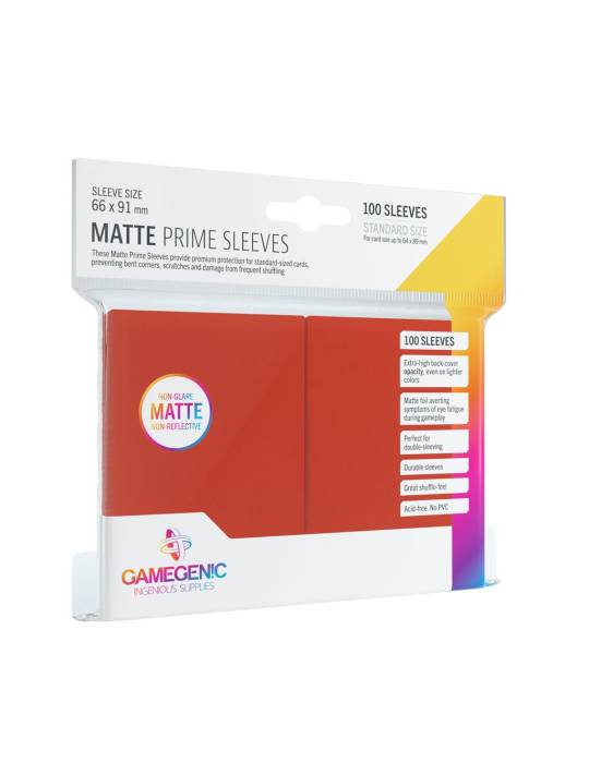 100 prime sleeves matte standaard formaat gamegenic