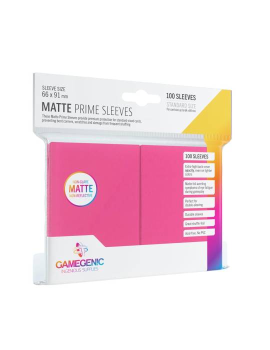 100 prime sleeves matte standard size gamegenic