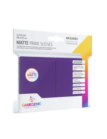 100 prime sleeves matte standard size gamegenic – Purple