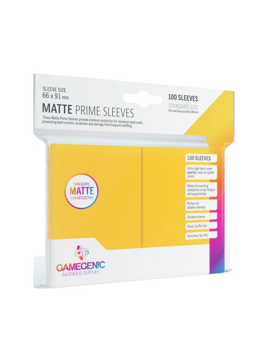 100 prime sleeves matte standard size gamegenic