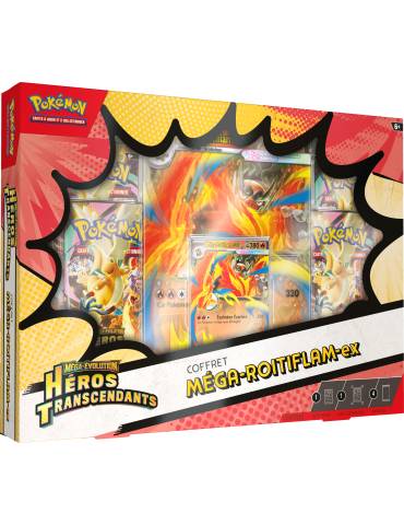 Coffret ex Méga-Évolution - ME2.5 Héros Transcendants – FR – Méga-Roitiflam-ex