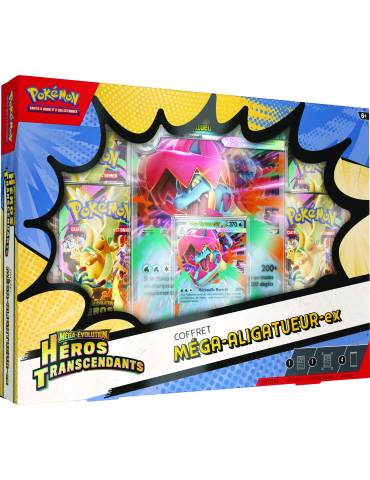 Coffret ex Méga-Évolution - ME2.5 Héros Transcendants – FR – Méga-Aligatueur-ex