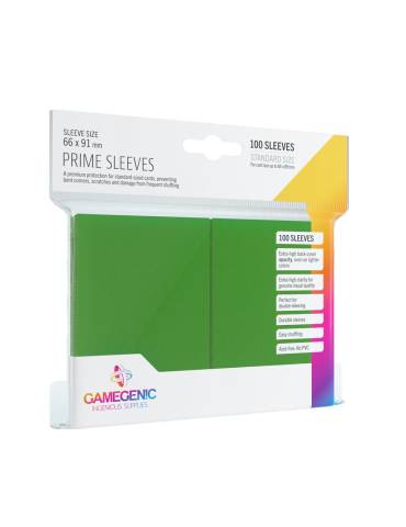 100 prime sleeves taille standard gamegenic – Vert forêt