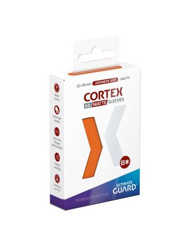 60 sleeves, Cortex, Japanse maat, ULTIMATE GUARD – Oranje – Matte