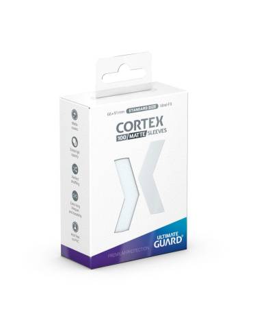 100 Cortex Sleeves standard size Ultimate guard – White – Matte