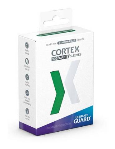 100 Cortex Sleeves standard size Ultimate guard – Forest green – Matte