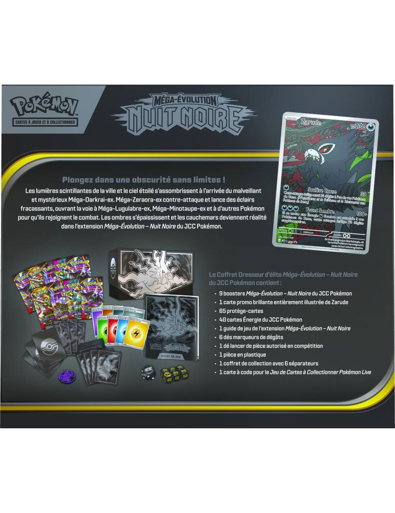 Coffret Dresseur d'Élite Méga-Évolution - ME05 Nuit Noire ETB