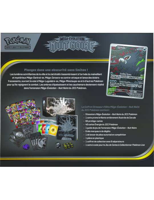 Coffret Dresseur d'Élite Méga-Évolution - ME05 Nuit Noire ETB