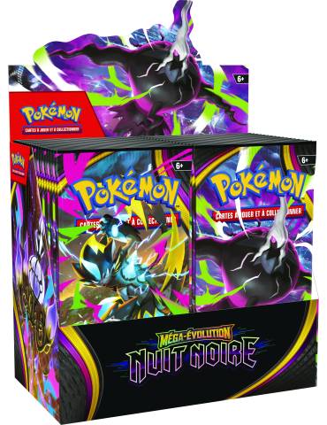 Display de Pack de Booster Méga-Évolution - ME05 Nuit Noire (36 boosters)