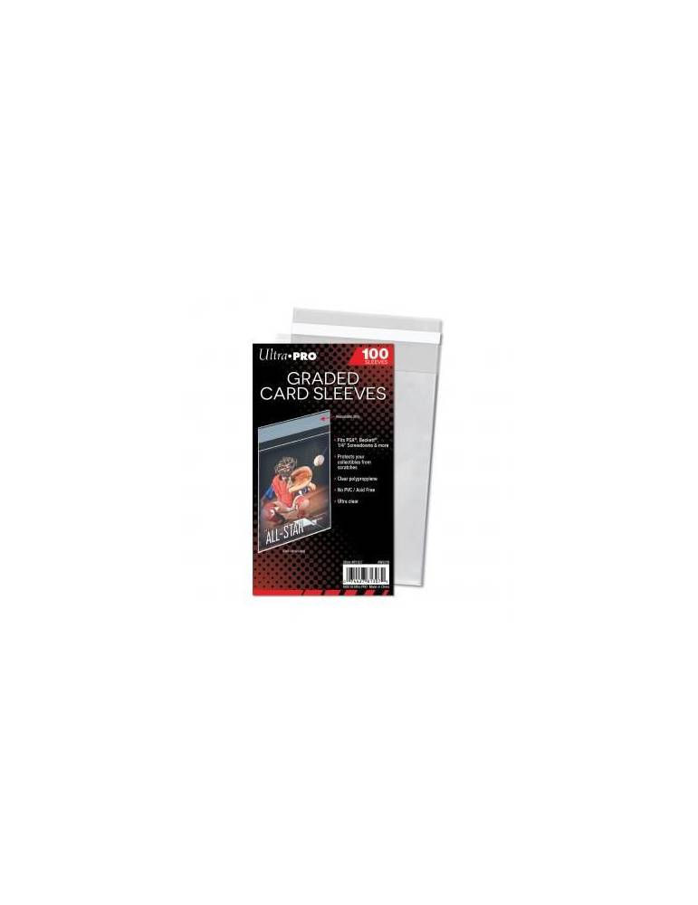 Sleeve transparent refermable pour Carte gradée PSA etc (x100) Ultra Pro - 1
