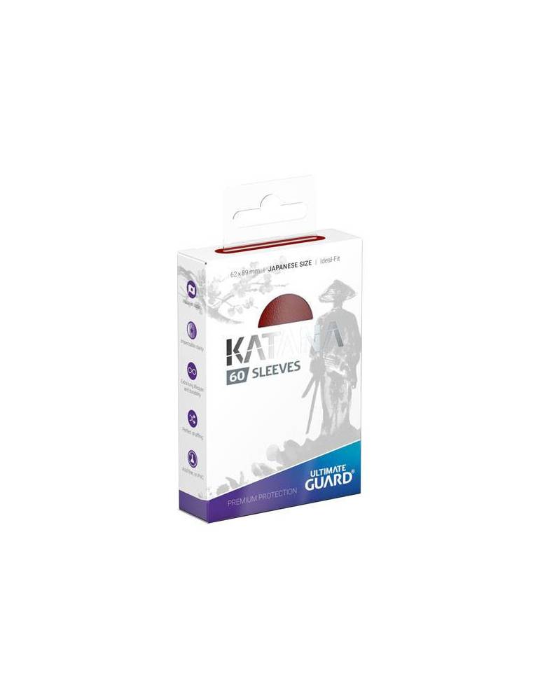 Ultimate Guard 60 pochettes Katana Sleeves format japonais Rouge Ultimate Guard - 1