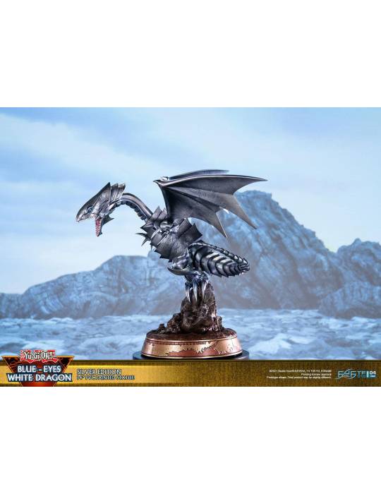 Konami Silver Edition Blue Eyes White Dragon Statue - 7