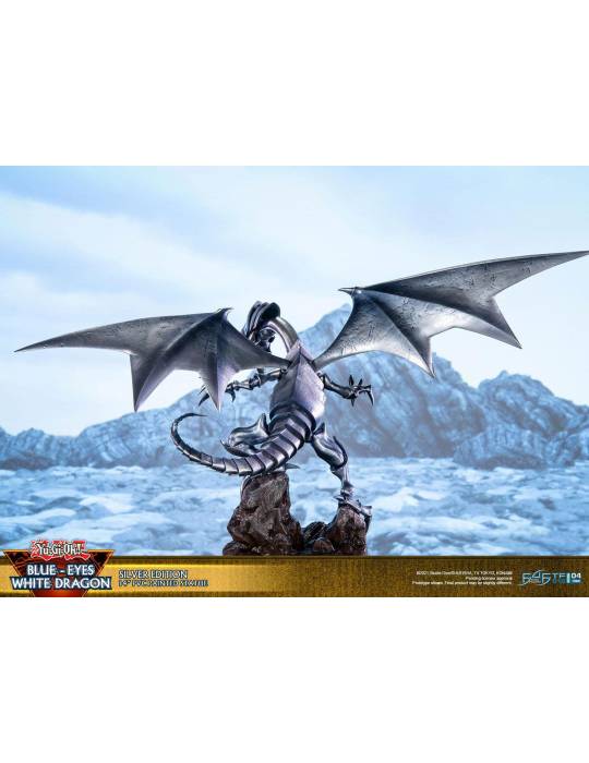Konami Silver Edition Blue Eyes White Dragon Statue - 13