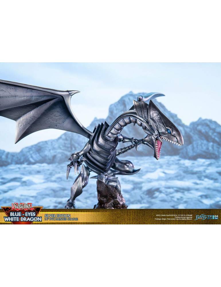Konami Silver Edition Blue Eyes White Dragon Statue - 14