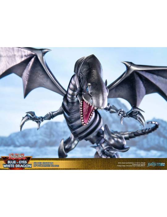 Silver Edition Blue Eyes White Dragon-standbeeld Konami - 15