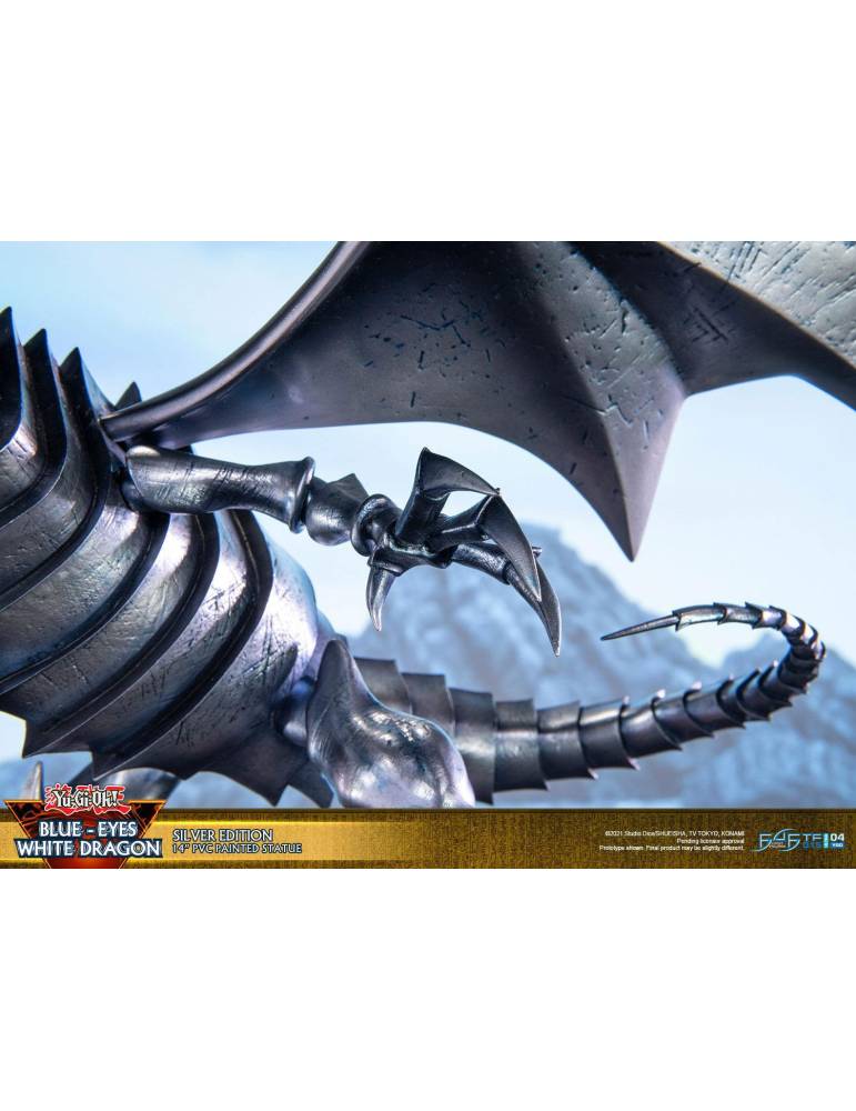 Silver Edition Blue Eyes White Dragon-standbeeld Konami - 16