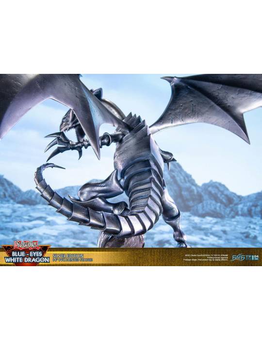 Konami Silver Edition Blue Eyes White Dragon Statue - 17