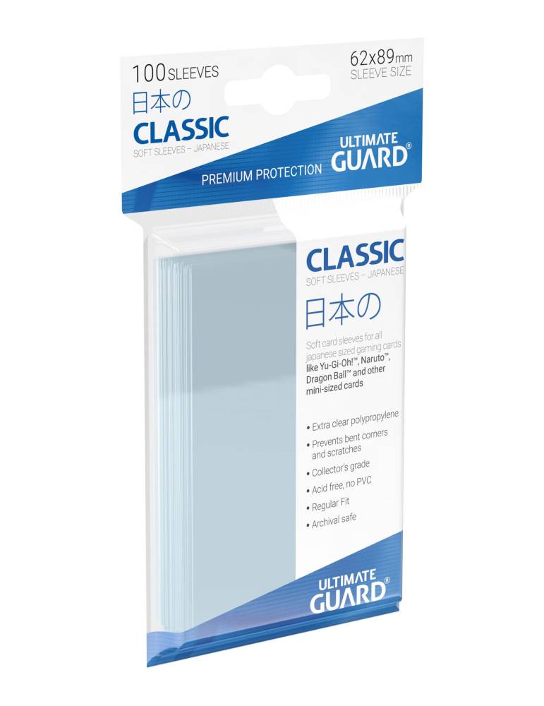 Ultimate Guard 100 pochettes Classic Soft Sleeves format japonais Transparent Ultimate Guard - 3