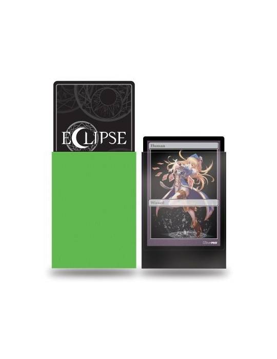 Eclipse brillant 60 sleeves vert citron format jap Ultra Pro - 1