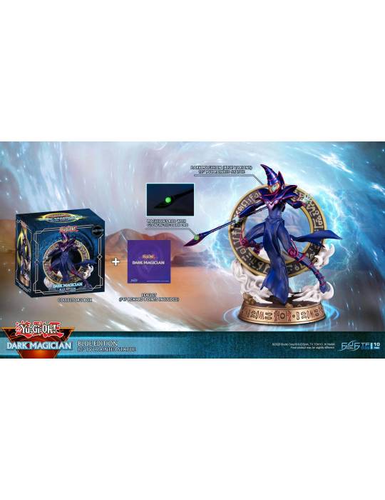 Dark Magician Statue Blue Edition 29cm - Yu-Gi-Oh