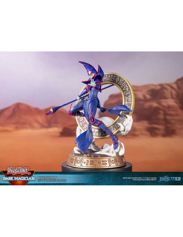 Statue Magicien sombre édition bleue 29cm - Yu-Gi-Oh