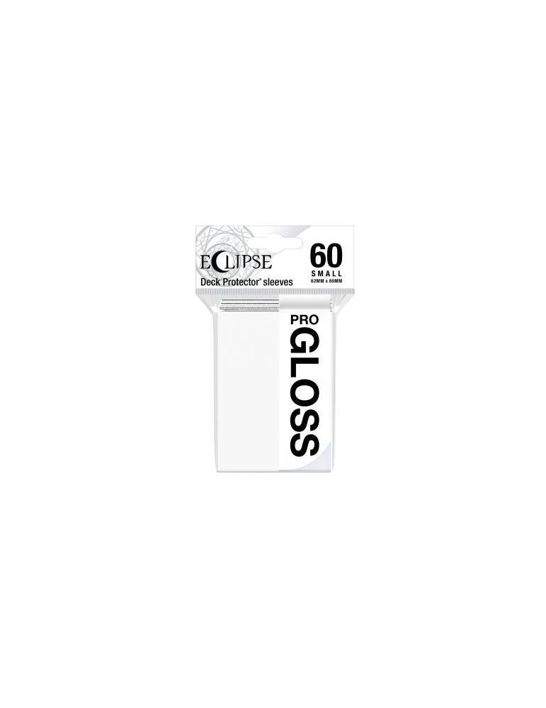 Eclipse brillant 60 sleeves blanc arctique format jap Ultra Pro - 1