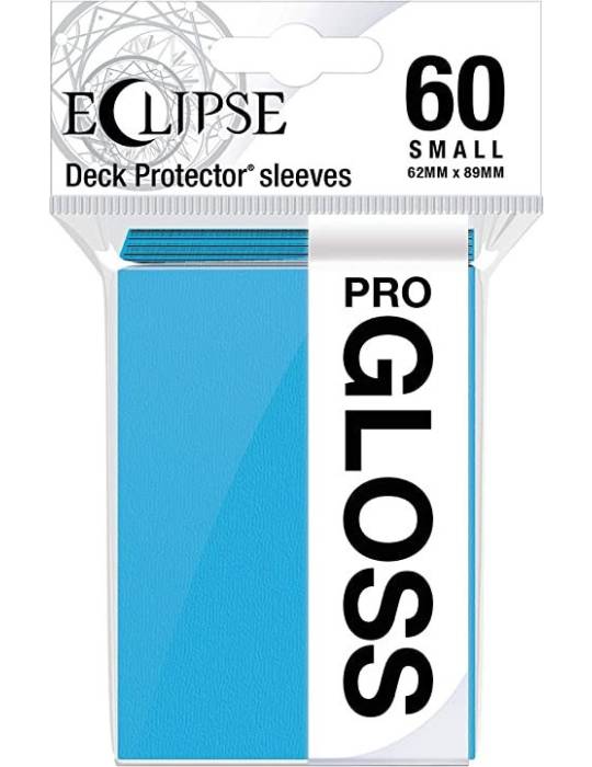 Eclipse brillant 60 sleeves bleu ciel format jap Ultra Pro - 1