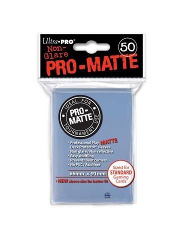 Ultra Pro 50 sleeve transparent matte anti reflet format standard