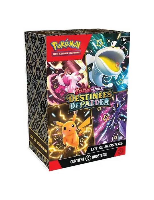 Lot de boosters destinées de paldea Pokémon JCC (6 boosters EV4.5)