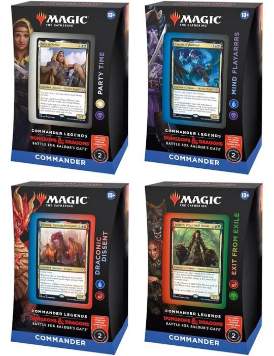 Donjon & dragon la bataille de la porte de baldur commander deck magic the gathering