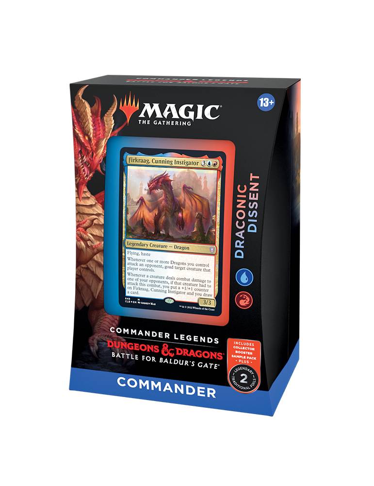 Donjon & dragon la bataille de la porte de baldur commander deck magic the gathering